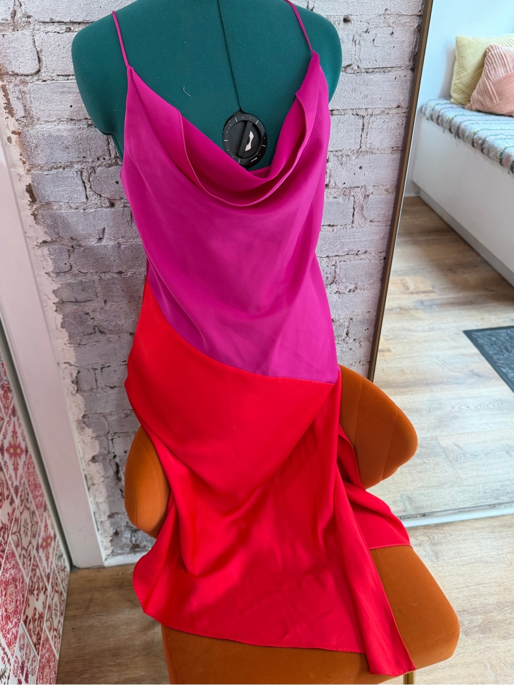Cushnie x Target: Colorblock Asymmetrical Slip Dress